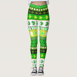 Leggings Trébol, el día de Patrick del trébol