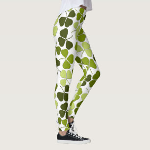 Leggings Trébol verde en una variedad de tonos