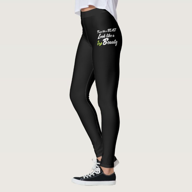 Leggings Tren como una bella bestia Entrar Fitness Stretchy (Izquierda)