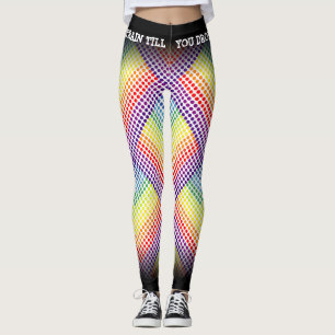 Leggings Tren hasta que cae arco iris/negro