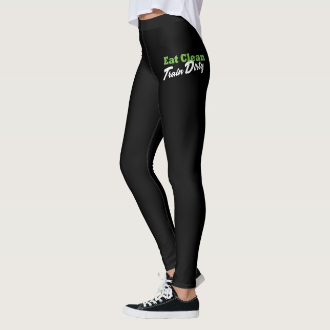 Leggings TREN LIMPIO GIMNASIO SUAVE Fitness (Izquierda)
