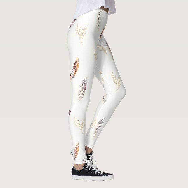 Leggings Trendy Feathers Luxury Boho Collection (Derecha)