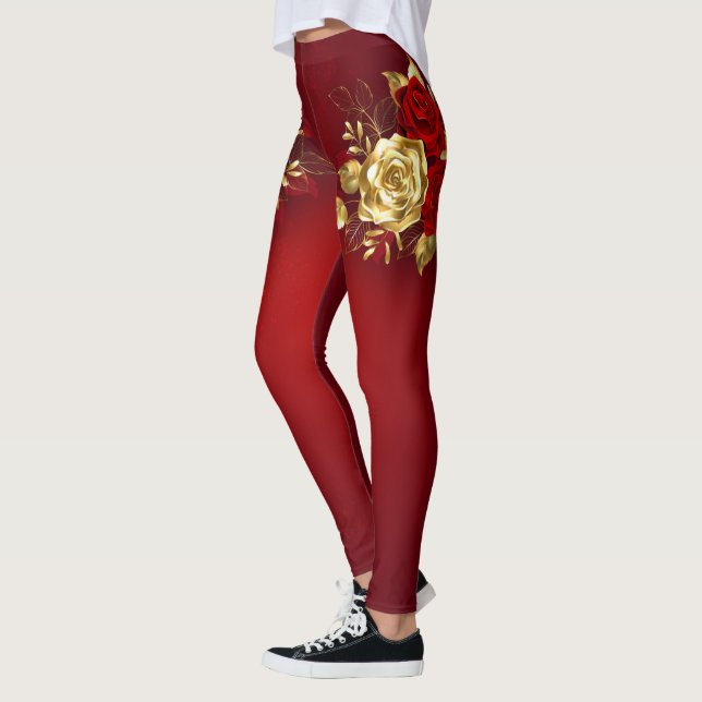 Leggings Tres Rosas Joyas (Izquierda)