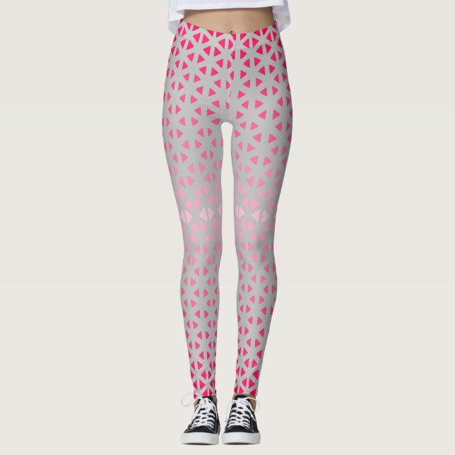 Leggings Triangle.Pattern.shade.pink.02 Piernas BG grises (Anverso)