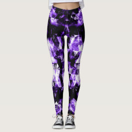 Leggings Triángulo brillante violeta ultra violeta que elec