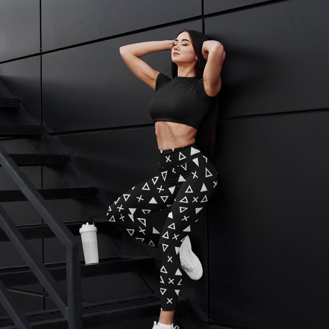 Leggings Triángulo de línea geográfica (Subido por el creador)