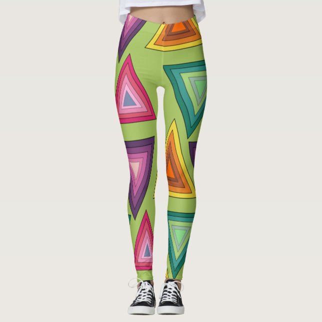Leggings Triángulos de los años 1970 (Anverso)
