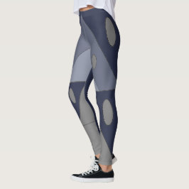 Leggings Triángulos de patrón geométrico Ovala Funny Gris A