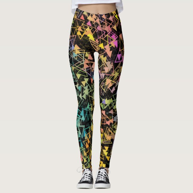 Leggings Triángulos en movimiento (Anverso)