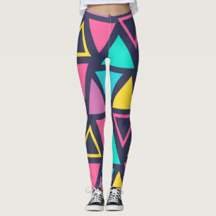 Leggings Triángulos geométricos coloridos