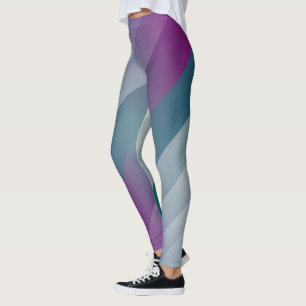 Leggings Triángulos grises magenta verde azulados