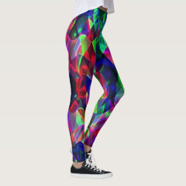 Leggings Triángulos o ondulaciones curvados coloridos, más