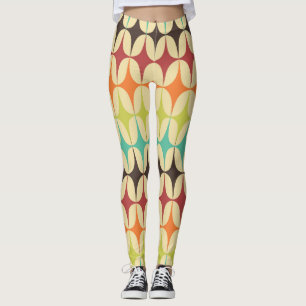 Leggings Triángulos retro: retroceso del patrón geométrico