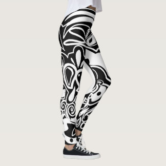 Leggings Tribal blanco y negro