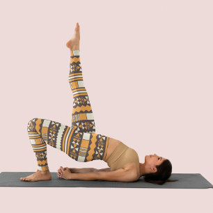 Leggings Tribal de colores del suelo