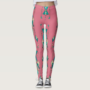 Leggings Tribal de la Vintage: Patrón étnico sin foco