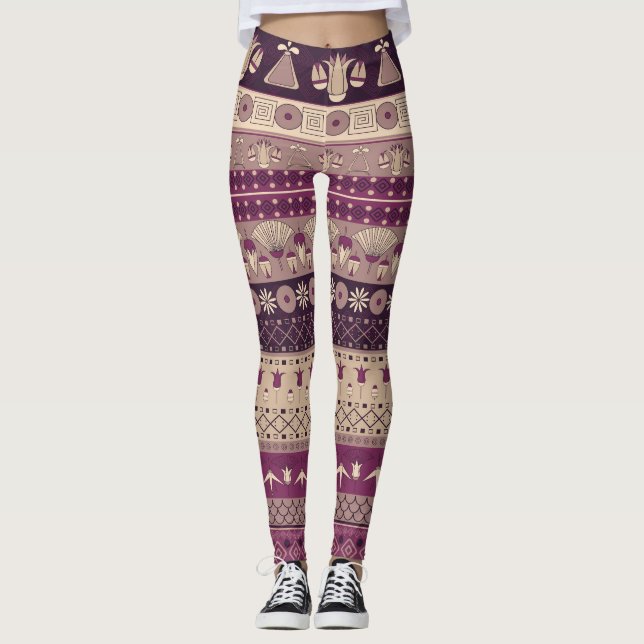 Leggings Tribal egipcio: Antiguo sin mar (Anverso)
