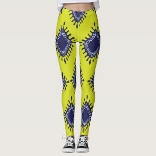 Leggings Tribal Ikat: Diseño Moderno.