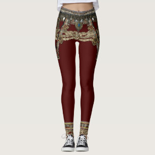 Leggings Tribal Kuchi Rojo