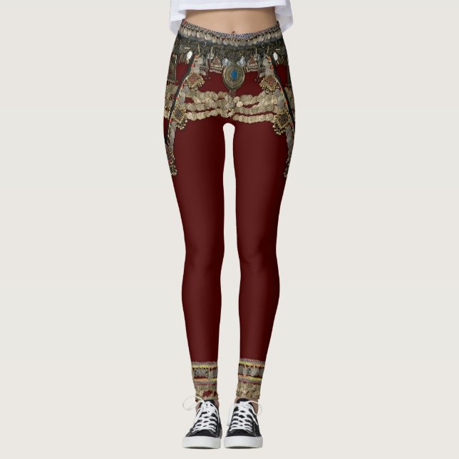 Leggings Tribal Kuchi Rojo (Anverso)