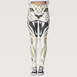 Leggings Tribales Geométricos de Tigre – Fierce An