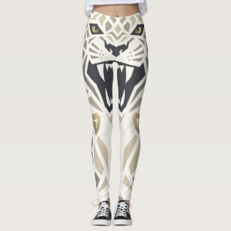 Leggings Tribales Geométricos de Tigre – Fierce An