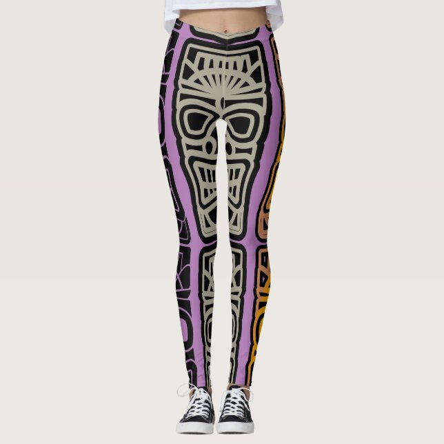 Leggings Triple escultura tiki Thunder_Cove (Anverso)