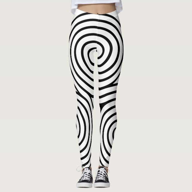 Leggings Triple espiral de piernas celtas (Anverso)