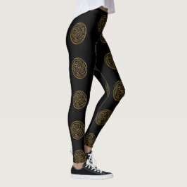 Leggings Triple Knot Celtic Swirl Mandala