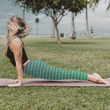 Trippy de gradiente azul de franjas verdes horizon