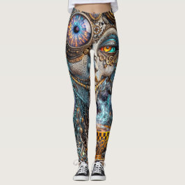 Leggings trippy de steampunk