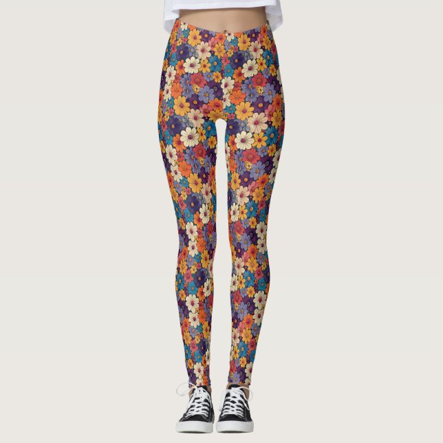 Leggings Trippy Hippy Flower Power (Anverso)