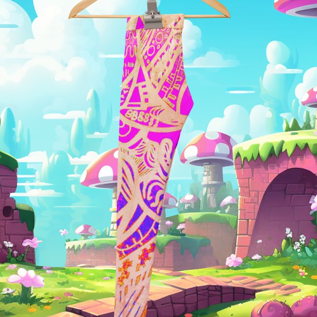 Leggings Trippy Pink Boho (Subido por el creador)