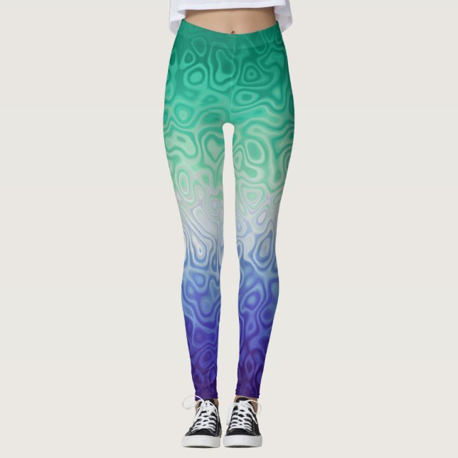 Leggings Trippy Ripply Funky Boho MLM Hombres que Aman a Ho (Anverso)