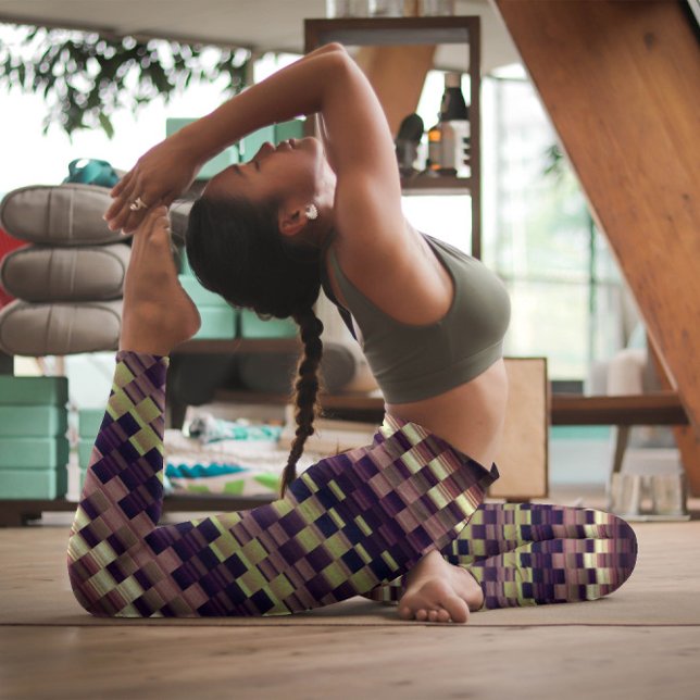 Leggings Trippy Stripes Earthy Colors Guay Psychedelic (Subido por el creador)
