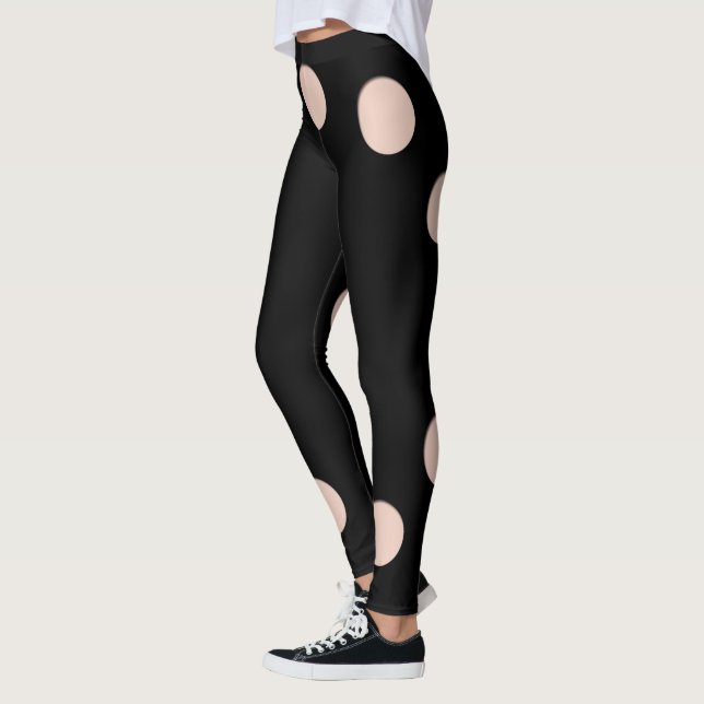 Leggings Trompe - l ' oeil con los agujeros del círculo (Izquierda)