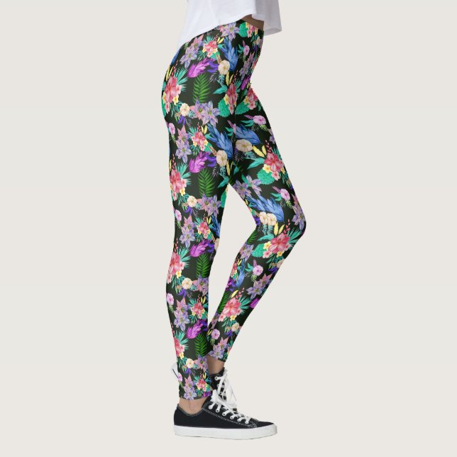 Leggings Tropical Floral Hawaiano (Derecha)
