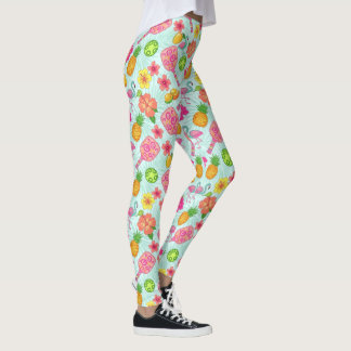 Leggings Tropical Pickleball Lilly Vibes