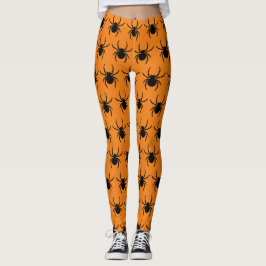 Leggings Truco de araña de Halloween o Fiesta divertida gót
