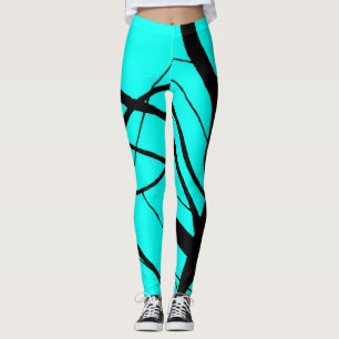 Leggings Trullo brillante y polainas lineares negras