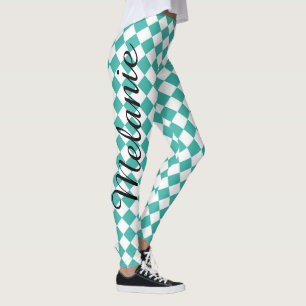 Leggings Trullo lindo de la yoga y modelo blanco del