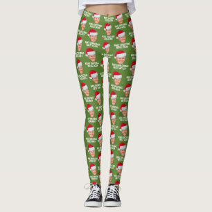 Leggings Trump con Santa Hat - Hacer a los Navidades grande