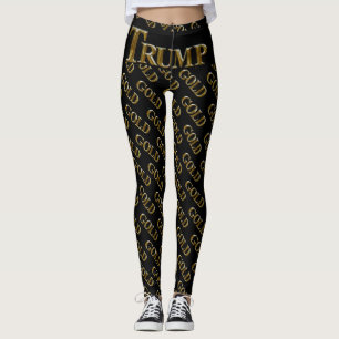 LEGGINGS TRUMP USA GOLD