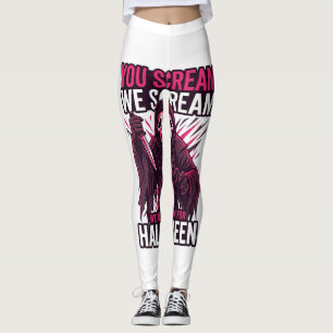 Leggings Tú gritas nosotros Halloween Ghostface Cuchillo Sa