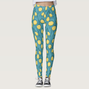 Leggings Tulipanes azules y amarillos