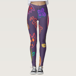 Leggings Tulipanes coloridos y flores