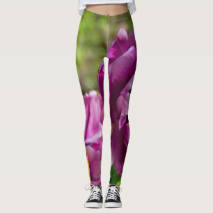 Leggings Tulipanes lila en un día soleado