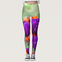 Tulipanes morados en un día soleado en el jardín