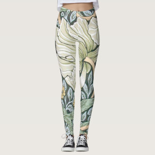 Leggings Tulipanes Pimpernel Arte Botánico de William Morri