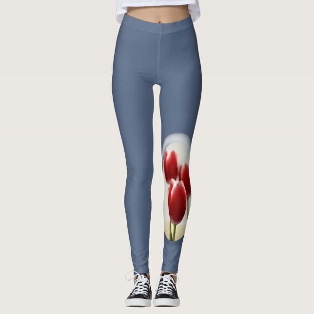Leggings Tulipanes rojos (Anverso)